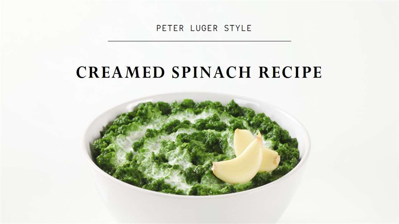 Peter Luger Creamed Spinach Recipe