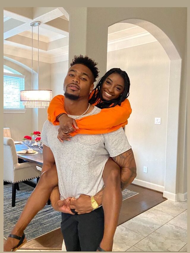 Simone Biles and her fiancé Jonathan Owens get into a heated argument over who is a better athlete